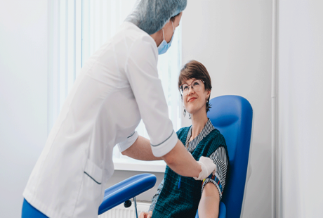 Blood plasma donating