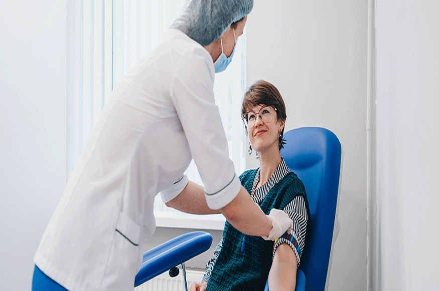 Blood plasma donating